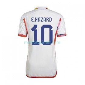 Maillot de Foot Belgique Eden Hazard 10 Extérieur Coupe du monde 2022